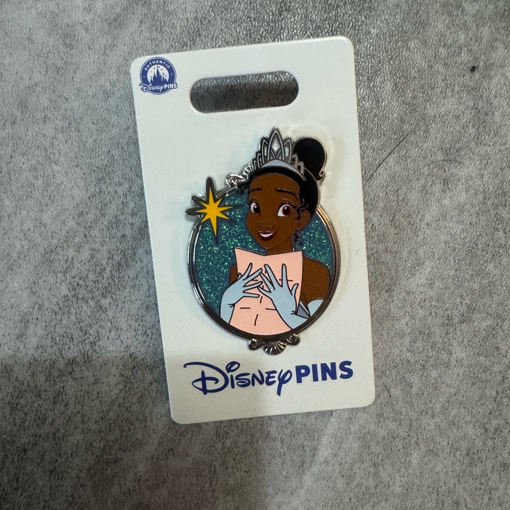 Disney Princess Tiana Enamel Sparkle Glitter Pin